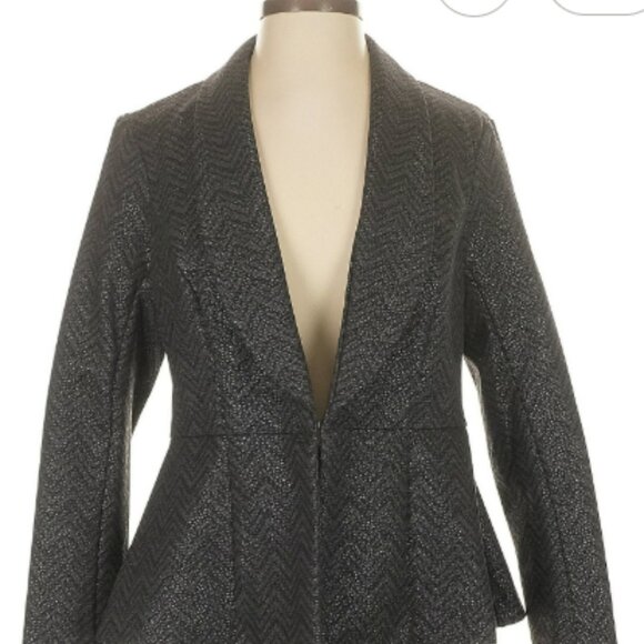TORRID:  Gray Blazer with Subtle Sparkle sz: 1X - Picture 4 of 4